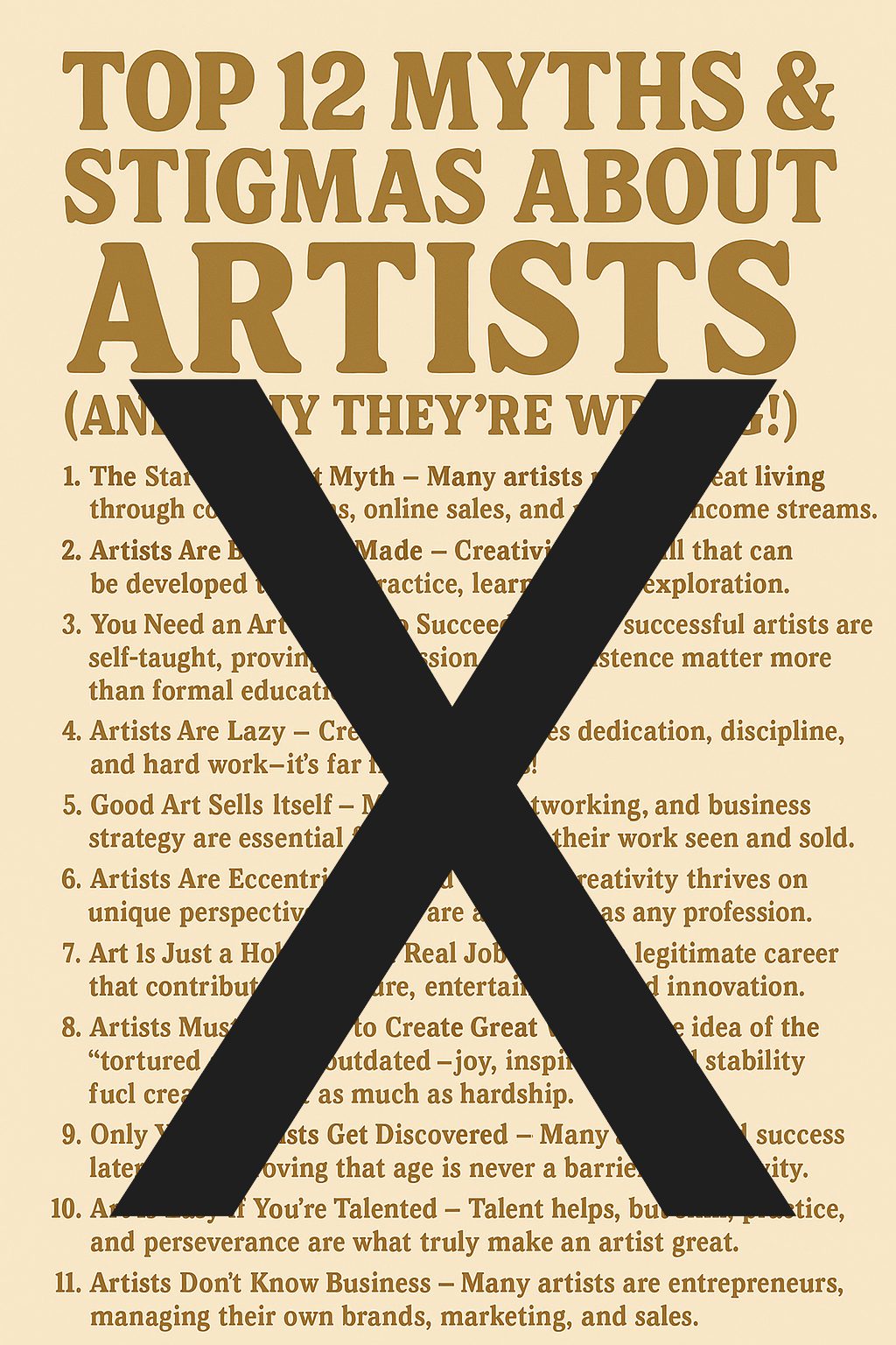 Top 12 Myths & Stigmas About Artists (And Why They’re Wrong!)